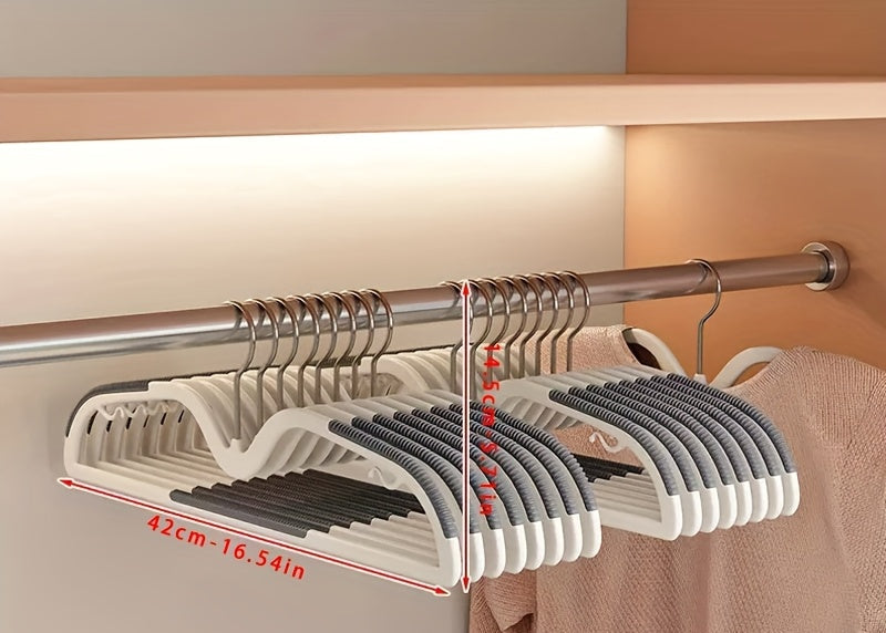 Space-Saving Clothes Hangers Non-Slip Rotatable Hook Compact Wardrobe Organization Short Neck Hangers Set Slim Thorns for Shirts Dresses Blouses Shirts | Sansoti