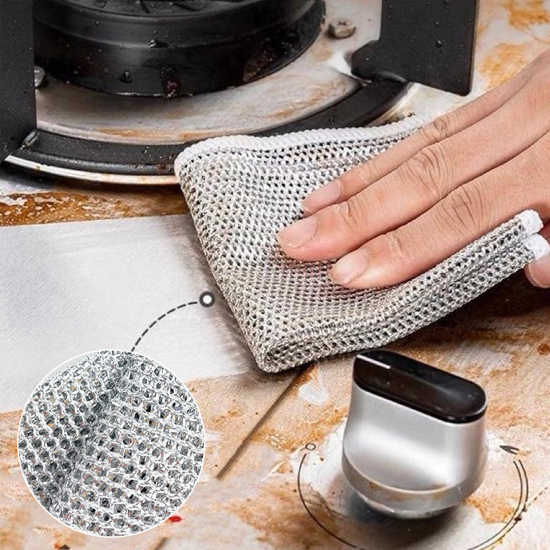 Schoonmaakdoek Metaal Multifunctioneel Krasvrij Afwasdoek Keuken Grill | Sansoti