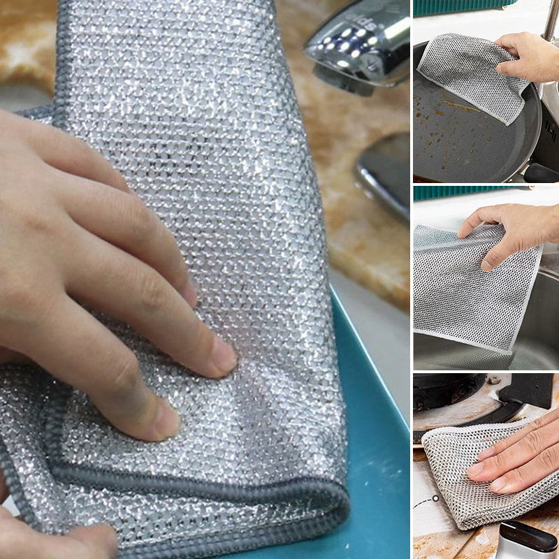 Schoonmaakdoek Metaal Multifunctioneel Krasvrij Afwasdoek Keuken Grill | Sansoti