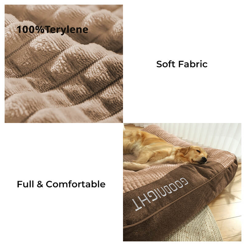 Orthopedic Dog Cushion XL Back Protection Scratch-Resistant Thick Washable Dog Bed Large Comfortable Lounger | Sansoti