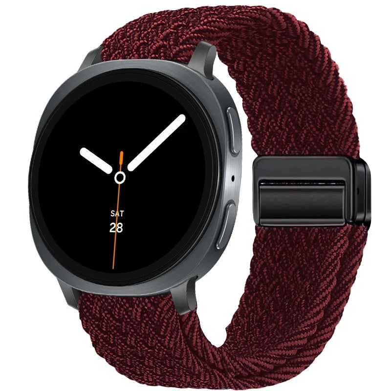 Braided Nylon Smartwatch Band Breathable Adjustable with Metal Closure for Galaxy Watch Wristband | Sansoti