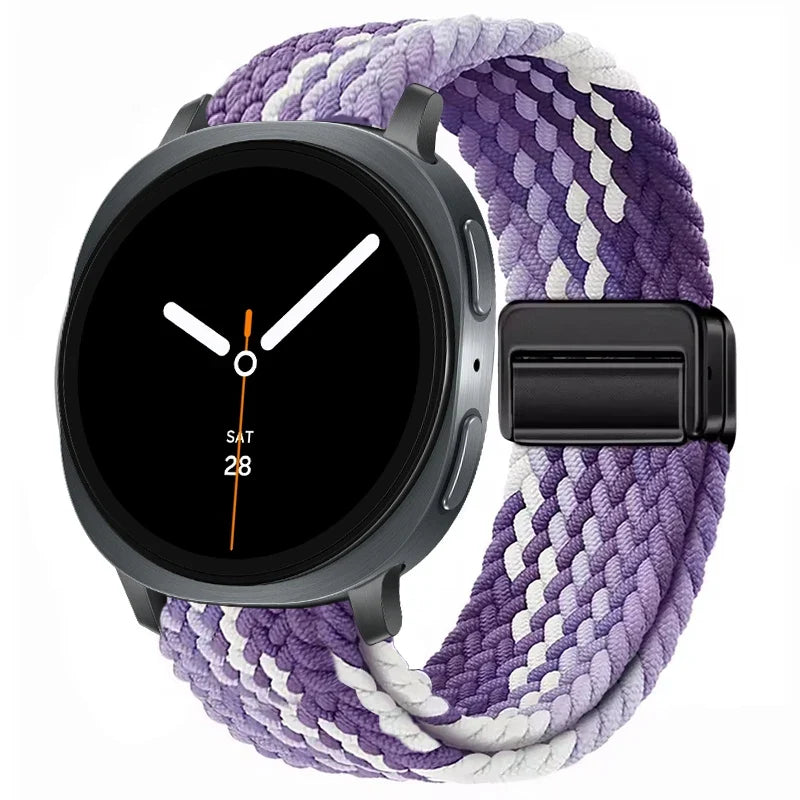 Braided Nylon Smartwatch Band Breathable Adjustable with Metal Closure for Galaxy Watch Wristband | Sansoti
