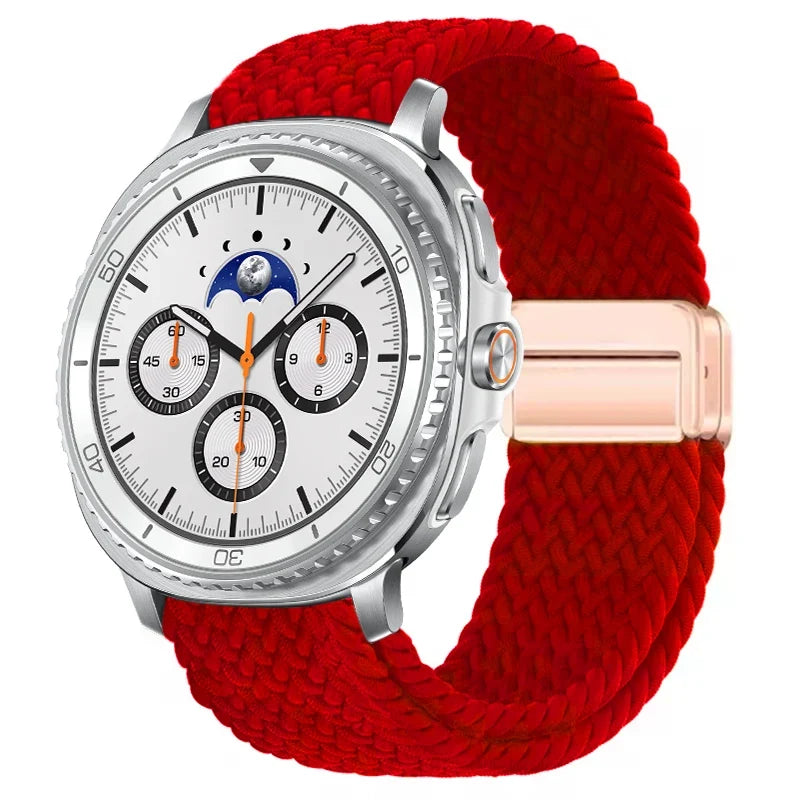 Braided Nylon Smartwatch Band Breathable Adjustable with Metal Closure for Galaxy Watch Wristband | Sansoti