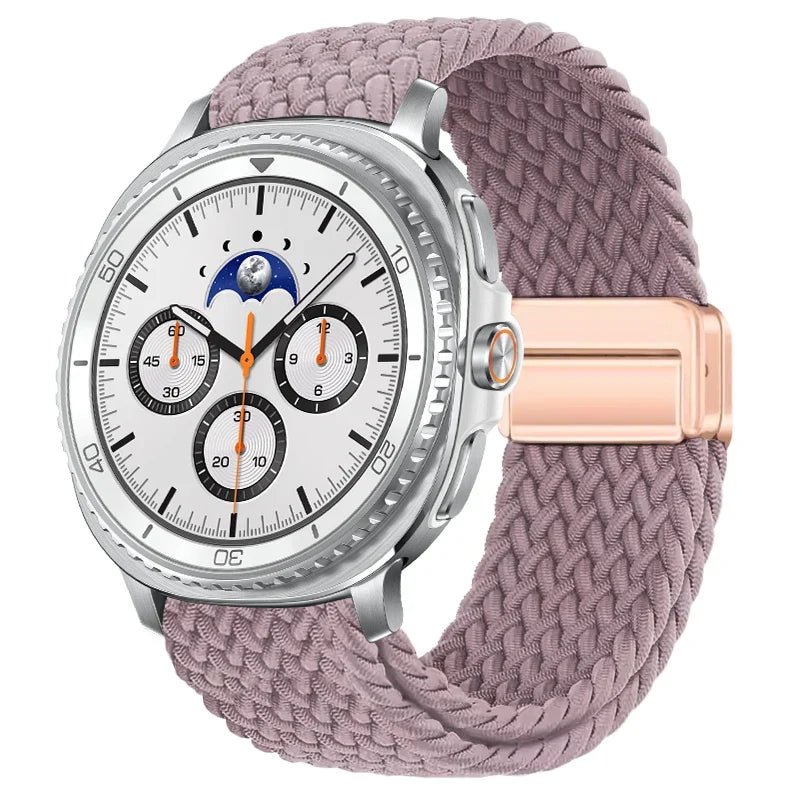 Braided Nylon Smartwatch Band Breathable Adjustable with Metal Closure for Galaxy Watch Wristband | Sansoti