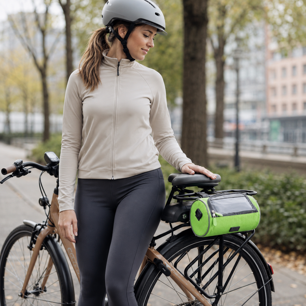 Stuurtas fiets met telefoonvenster waterdicht zwart blauw touchscreen bescherming veilig fietsen onderweg | Sansoti