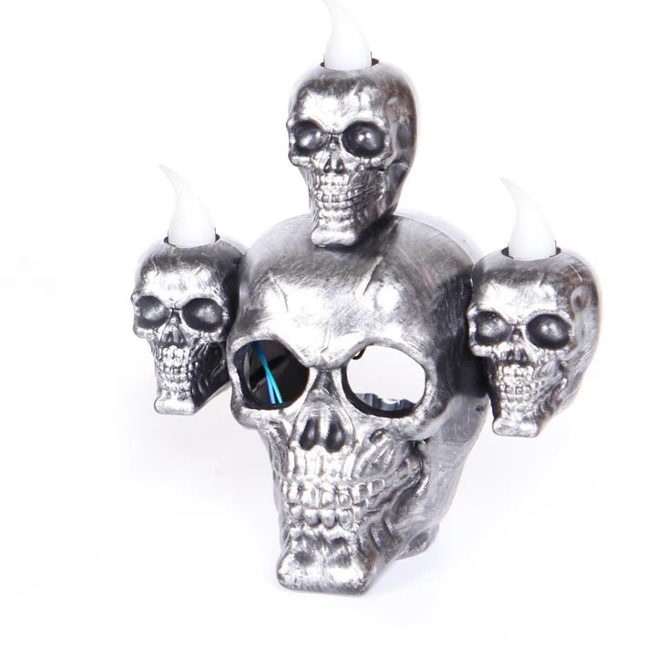 LED Schedellamp Decoratie Halloween Feest Batterij Sfeerverlichting Griezelig Thema Tafellamp Sfeerlicht | Sansoti