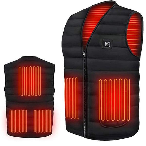 Verwarmbaar Bodywarmer Vest met 3 Warmtestanden USB Oplaadbaar voor Dames Heren Outdoor Wandelen Wintersport | Sansoti