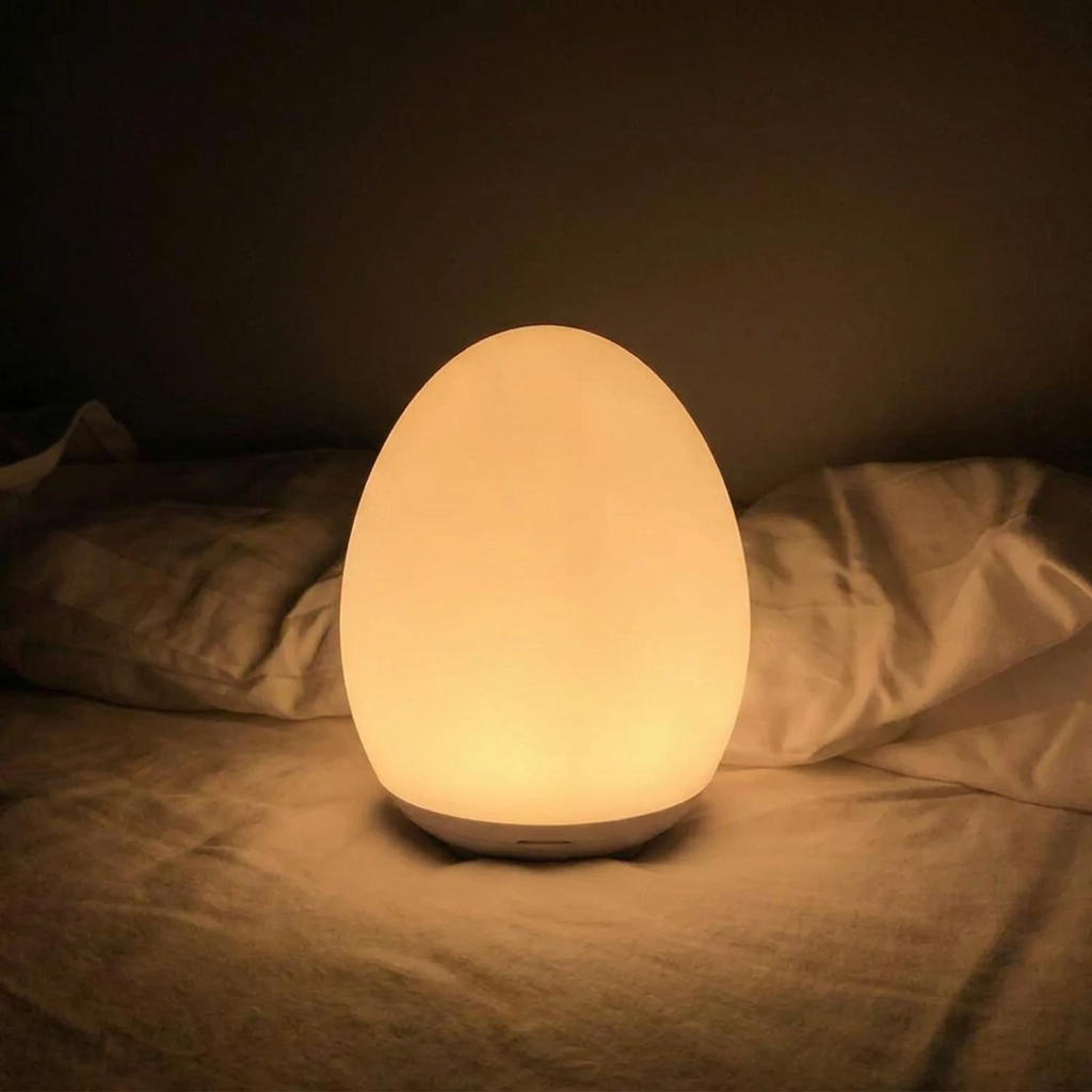 Touch Night Light with RGB Colors and Warm White | Dimmable LED Night Light with 100 Hour Battery Life | Rechargeable Table Lamp for Baby Room and Bedroom | Sansoti