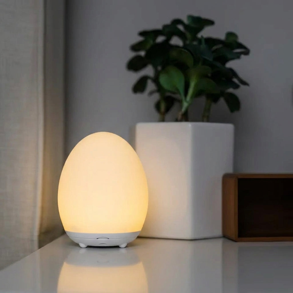 Touch Night Light with RGB Colors and Warm White | Dimmable LED Night Light with 100 Hour Battery Life | Rechargeable Table Lamp for Baby Room and Bedroom | Sansoti