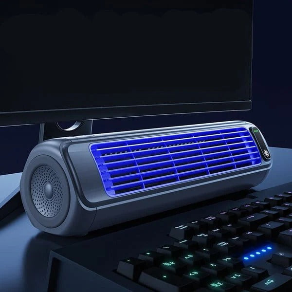 Portable Silent Air Cooler with Rechargeable Battery – 3 Speeds | USB | 36 dB | Water Cooling System | Sansoti