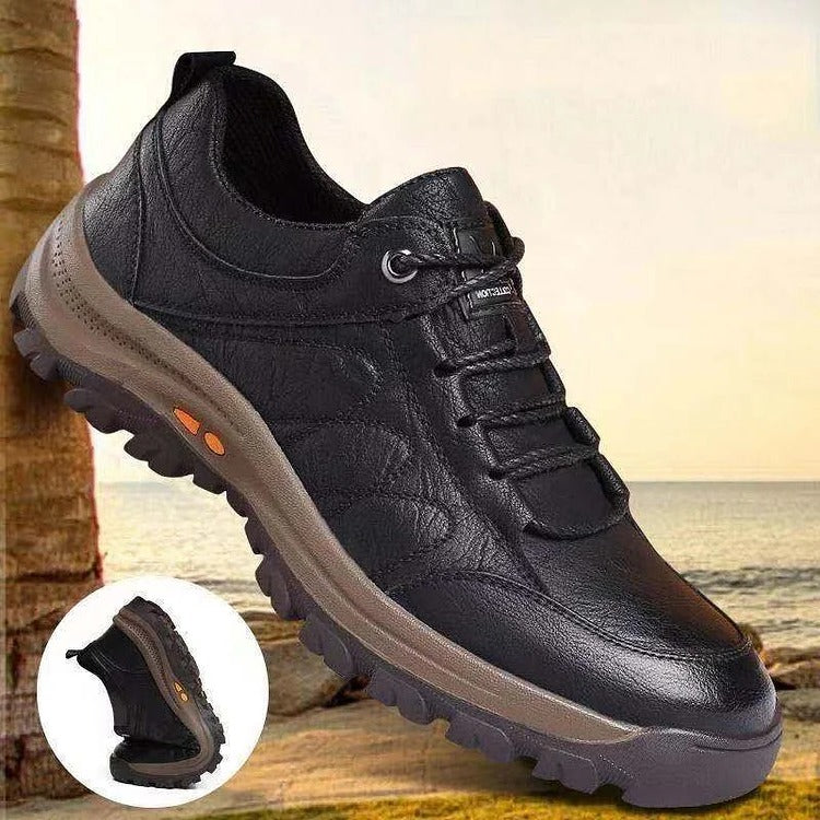 Herenschoenen Leer Handgestikt Antislip Boogondersteuning Ademend Comfort Loafers Dagelijks Gebruik Casual | Sansoti