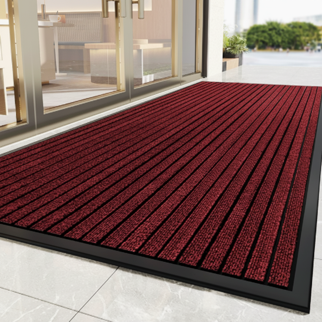 Deurmat Antislip met Rubberen Onderkant Strepen Design voor Entree Hal Gang Buitendeur Binnen Buiten | Sansoti