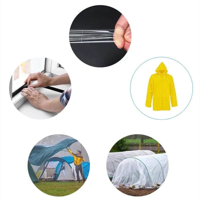 Greenhouse Film Repair Tape UV-Resistant 10 Meters Transparent Weatherproof Repair Tape Garden Film Durable | Sansoti