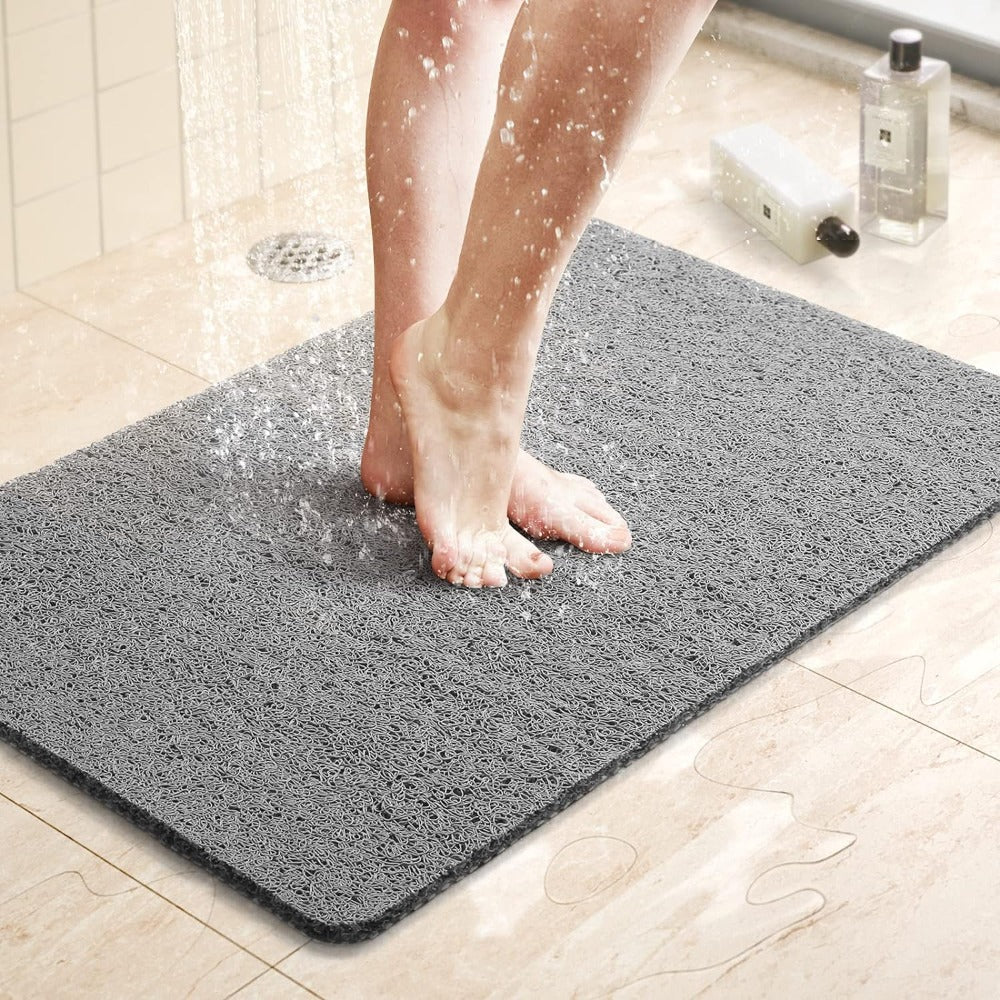 Antislip Badmat met Waterafvoer Gatjes Sneldrogend Schimmelbestendig Douche Vloermat voor Badkamer Douche | Sansoti
