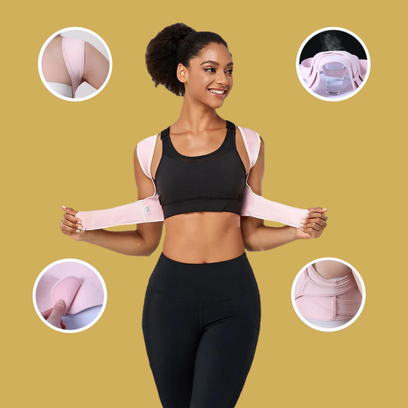 Invisible Adjustable Posture Corrector Breathable Back Support Comfortable for Daily Use and Work | Sansoti