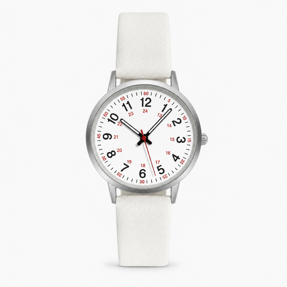Montre professionnelle pour le personnel soignant, étanche, avec trotteuse et bracelet en silicone, pour le personnel médical et infirmier | Sansoti