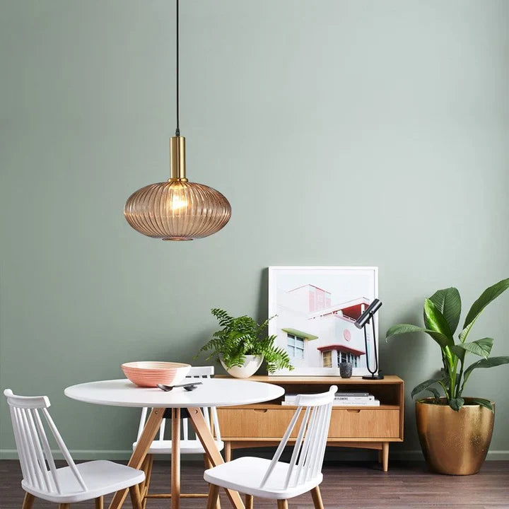 Hanglamp Gekleurd Glas Retro Nordisch E27 Wit Groen Roze Ø13 Ø30 Eetkamer | Sansoti