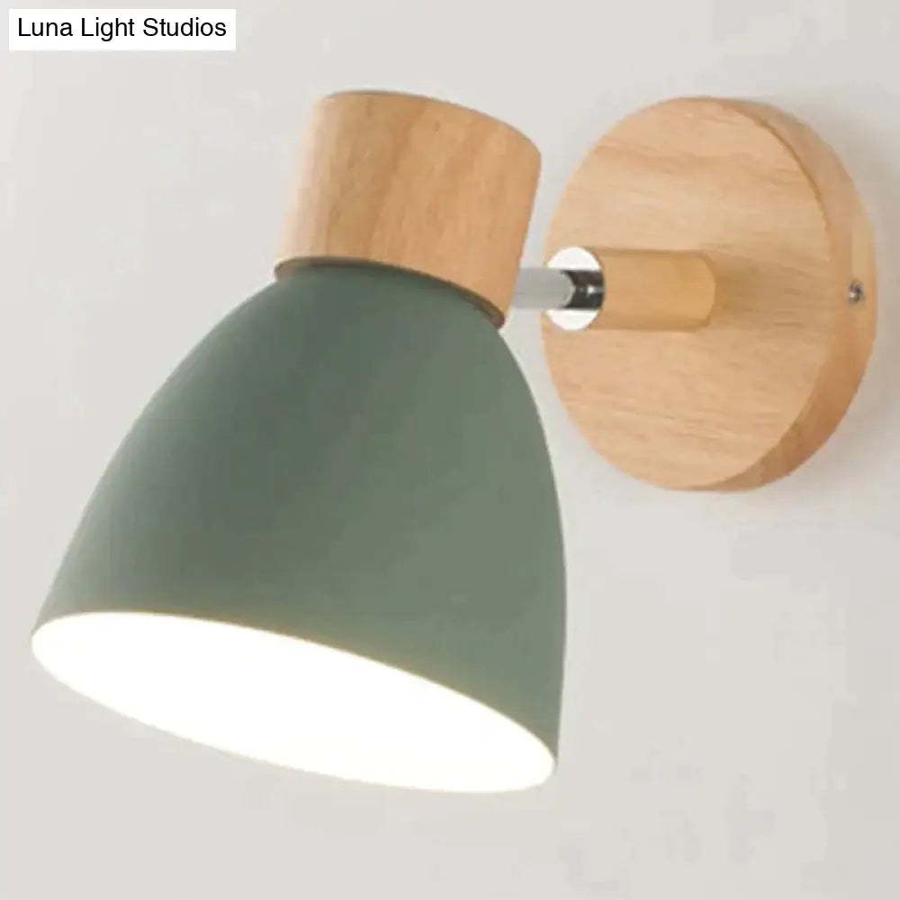 Wooden Wall Reading Light E27 Socket Scandinavian Design Ambient Reading Light Bedside Lamp Living Room Bedroom | Sansoti