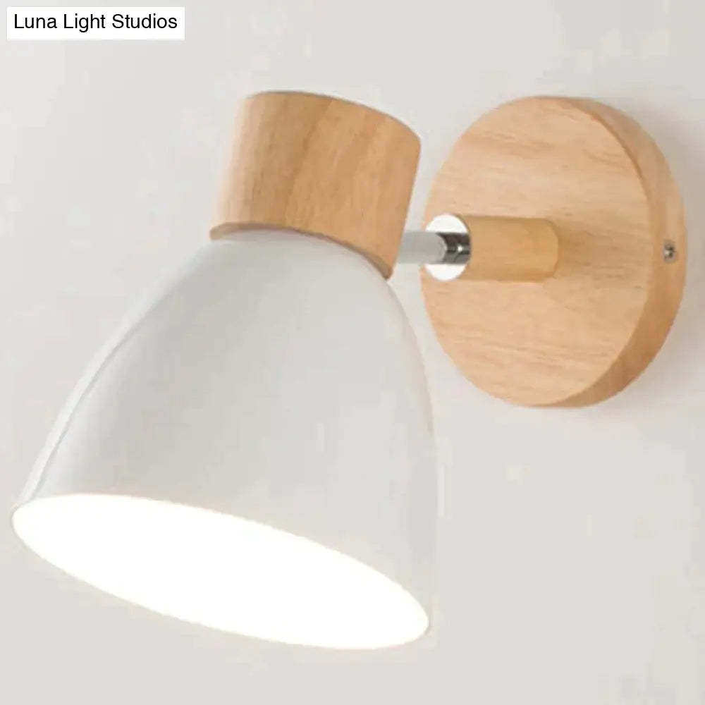 Wooden Wall Reading Light E27 Socket Scandinavian Design Ambient Reading Light Bedside Lamp Living Room Bedroom | Sansoti