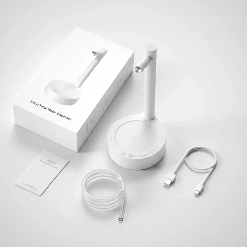 Distributeur d’eau électrique pour bureau à 6 vitesses, rechargeable, sans fil et silencieux, pompe à eau pour la maison et le bureau | Sansoti