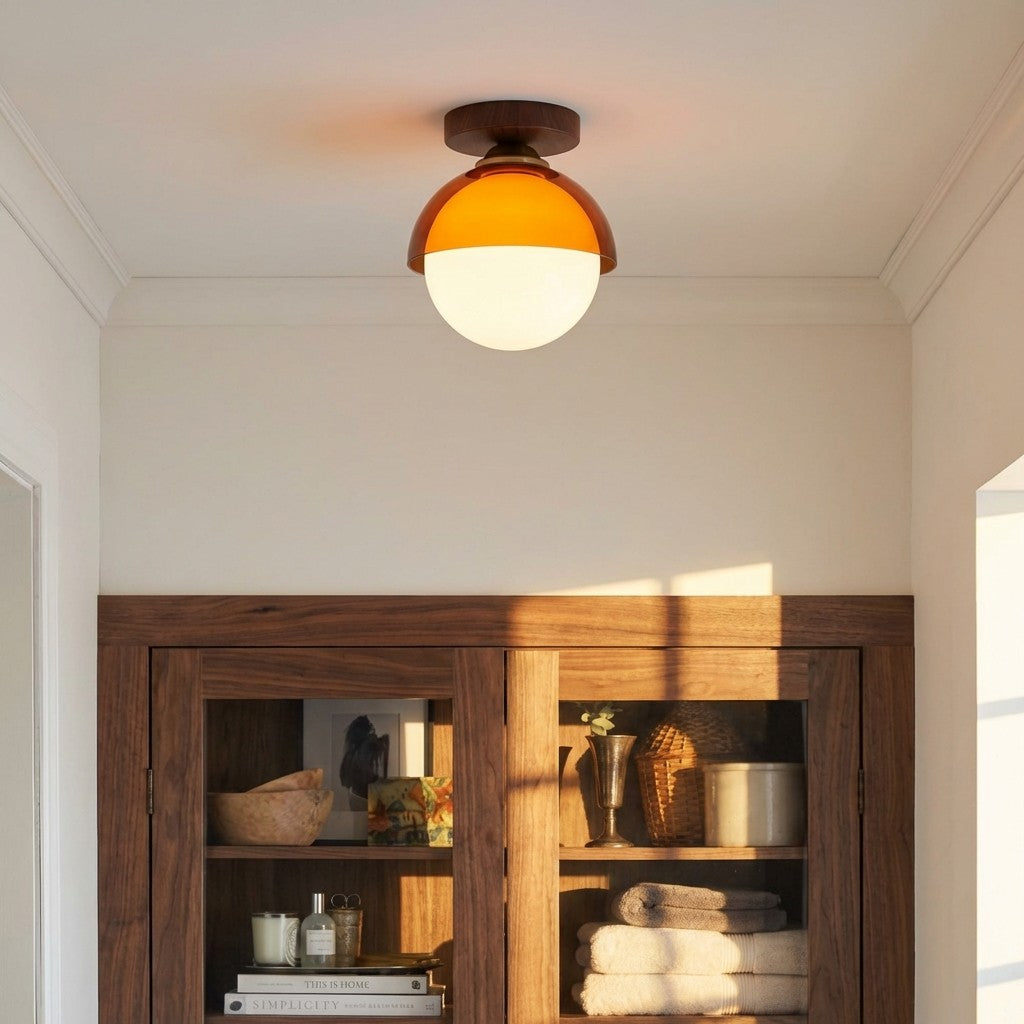 Vintage Ceiling Lamp with Sunset Tones for Hallway and Entrance – Modern Ambient Lighting | Sansoti