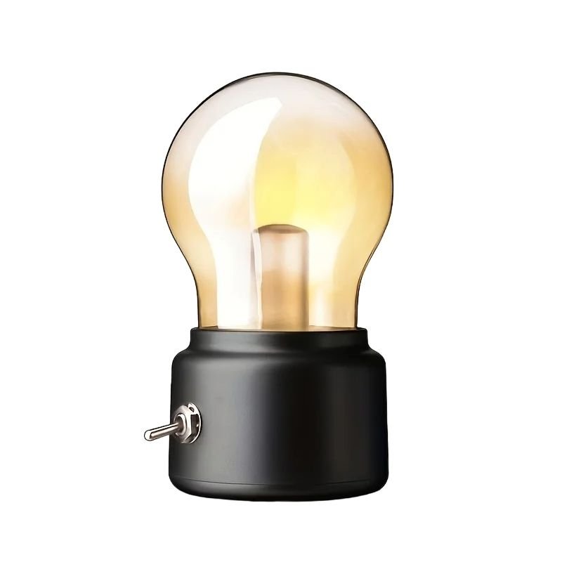 Lampe de table vintage avec recharge USB et lumière chaleureuse d’ambiance | Sansoti
