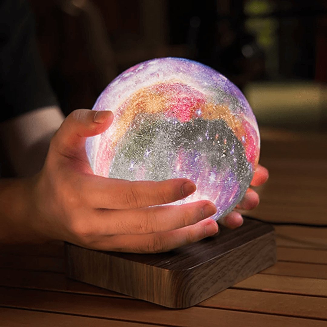 Floating Moon Lamp with Magnetic Levitation and LED Lighting 15cm | Sansoti