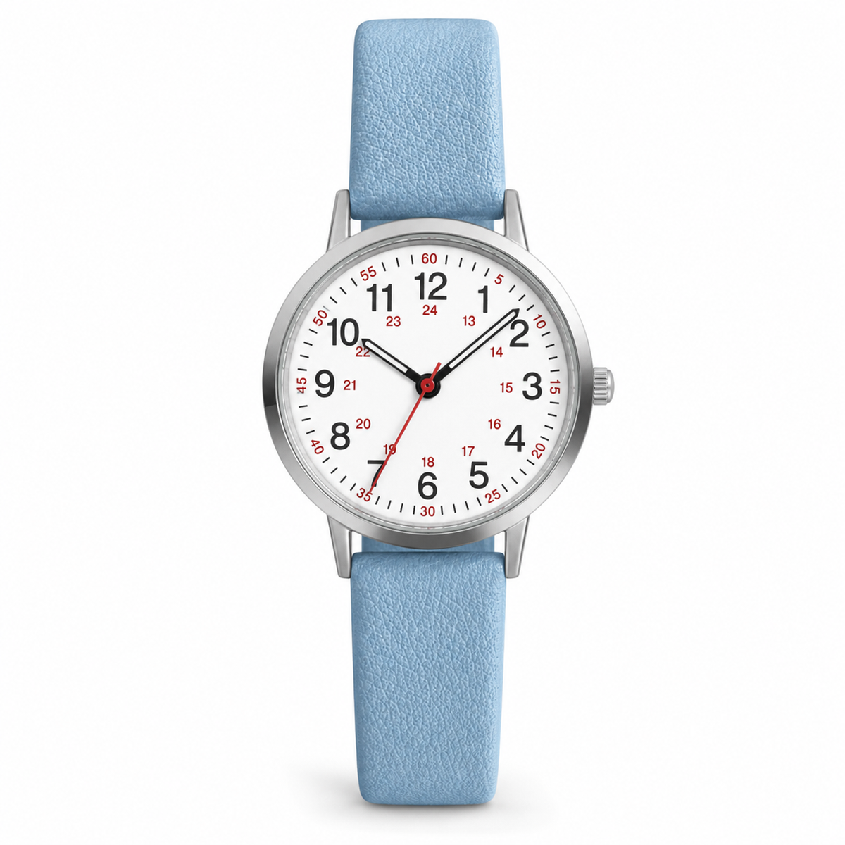 Montre professionnelle pour le personnel soignant, étanche, avec trotteuse et bracelet en silicone, pour le personnel médical et infirmier | Sansoti