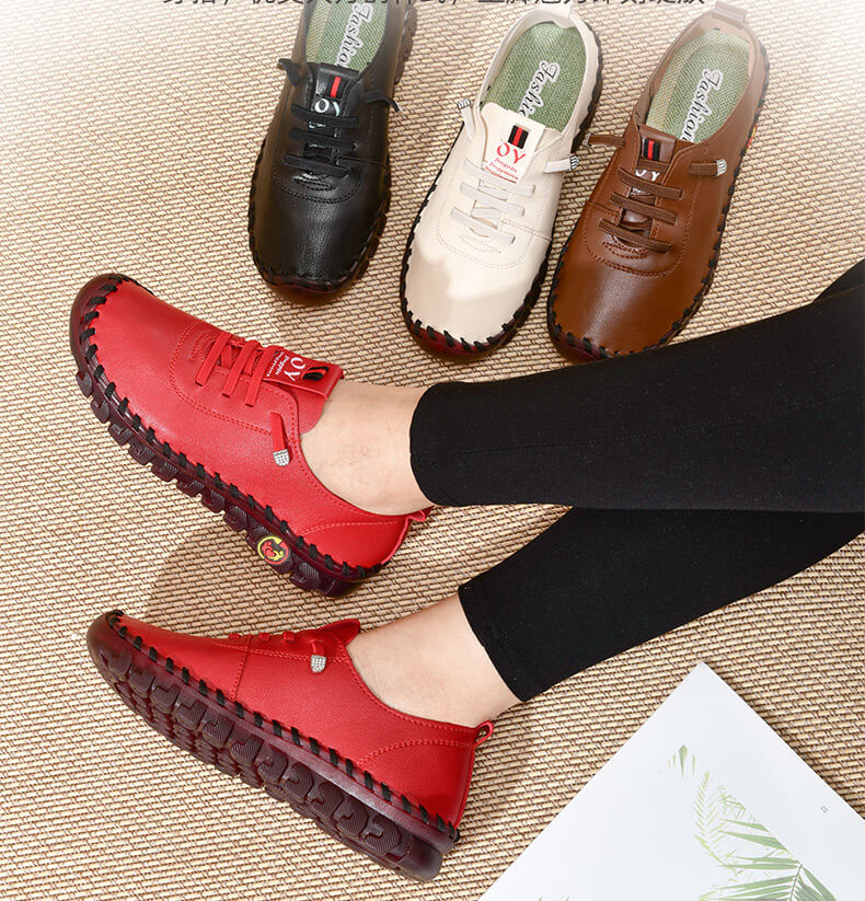 Comfortabele Platte Dames Loafer met Voetboogsteun en Orthopedische Zool | Sansoti
