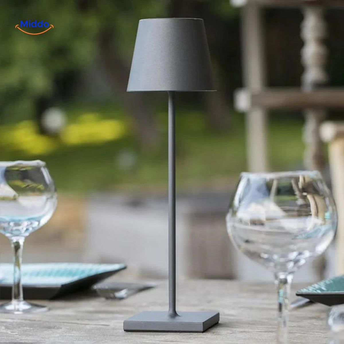 Draagbare LED-lamp Dimbaar Oplaadbaar USB-C IP54 Waterbestendig voor Tafel Binnen Buiten Tuin Terras | Sansoti