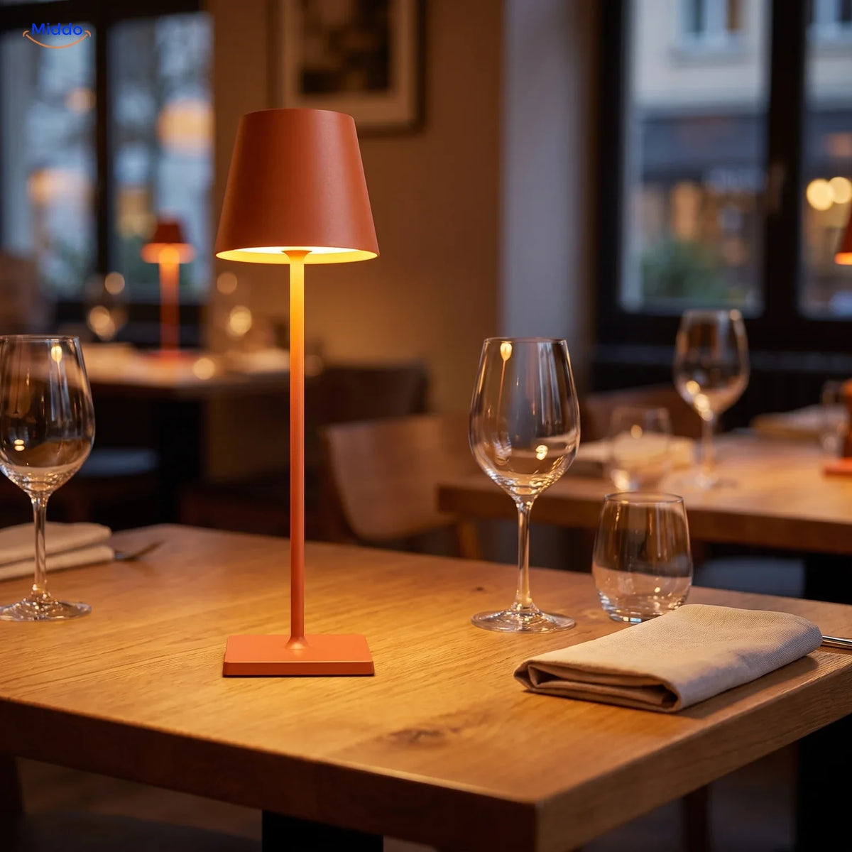 Draagbare LED-lamp Dimbaar Oplaadbaar USB-C IP54 Waterbestendig voor Tafel Binnen Buiten Tuin Terras | Sansoti