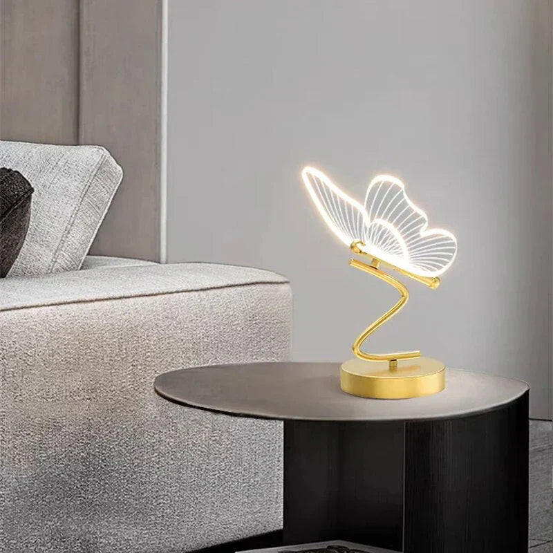 LED Table Lamp with Butterfly Shape — Modern Decorative Lighting for Ambiance and Style | Sansoti