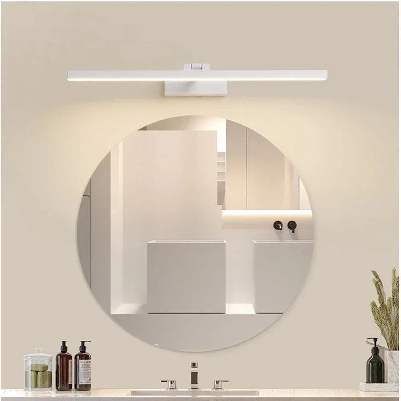 Mirror Lamp LED Bathroom Waterproof Black Silver 40cm to 110cm Mirror Lighting | Sansoti
