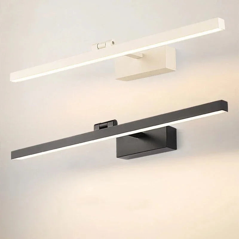 Mirror Lamp LED Bathroom Waterproof Black Silver 40cm to 110cm Mirror Lighting | Sansoti