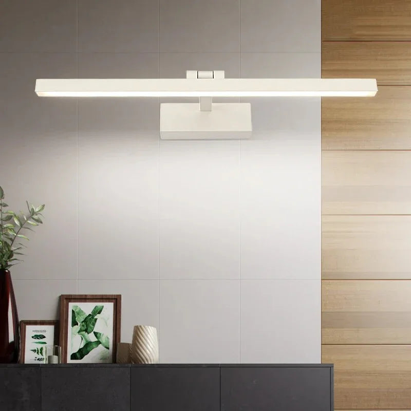 Mirror Lamp LED Bathroom Waterproof Black Silver 40cm to 110cm Mirror Lighting | Sansoti