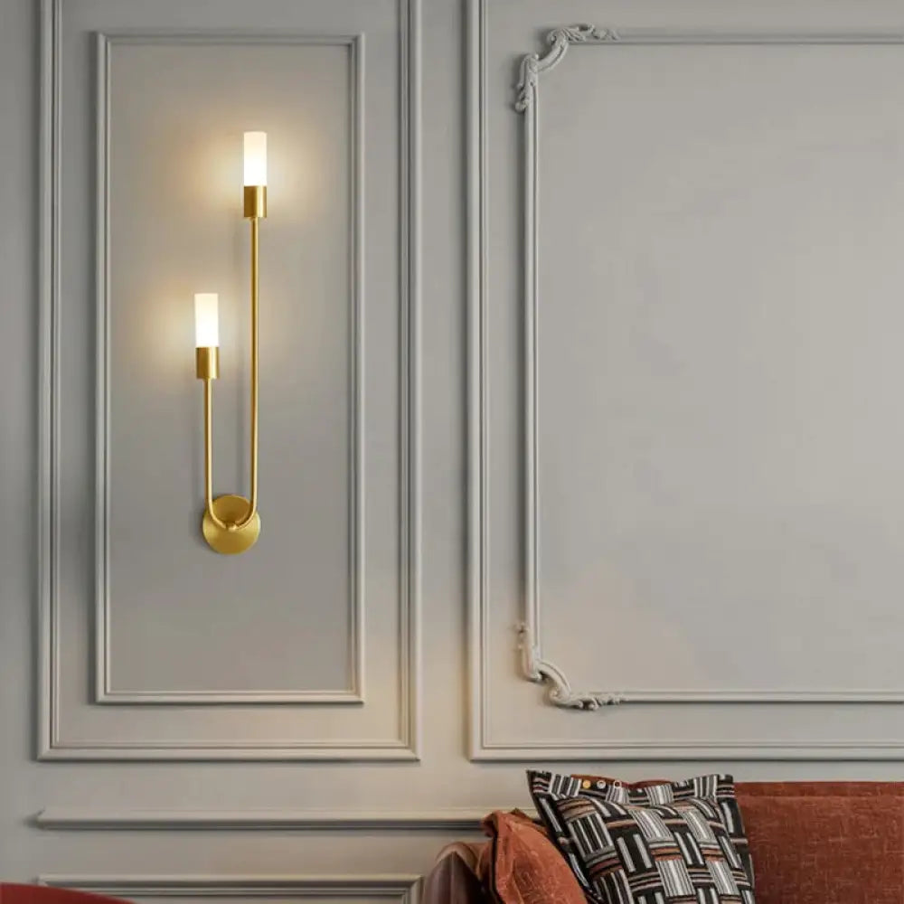 Minimalistyczny kinkiet LED do sypialni, czarno-złoty, regulowany kierunek światła, nowoczesny design, lampka do czytania, nastrojowe oświetlenie | Sansoti