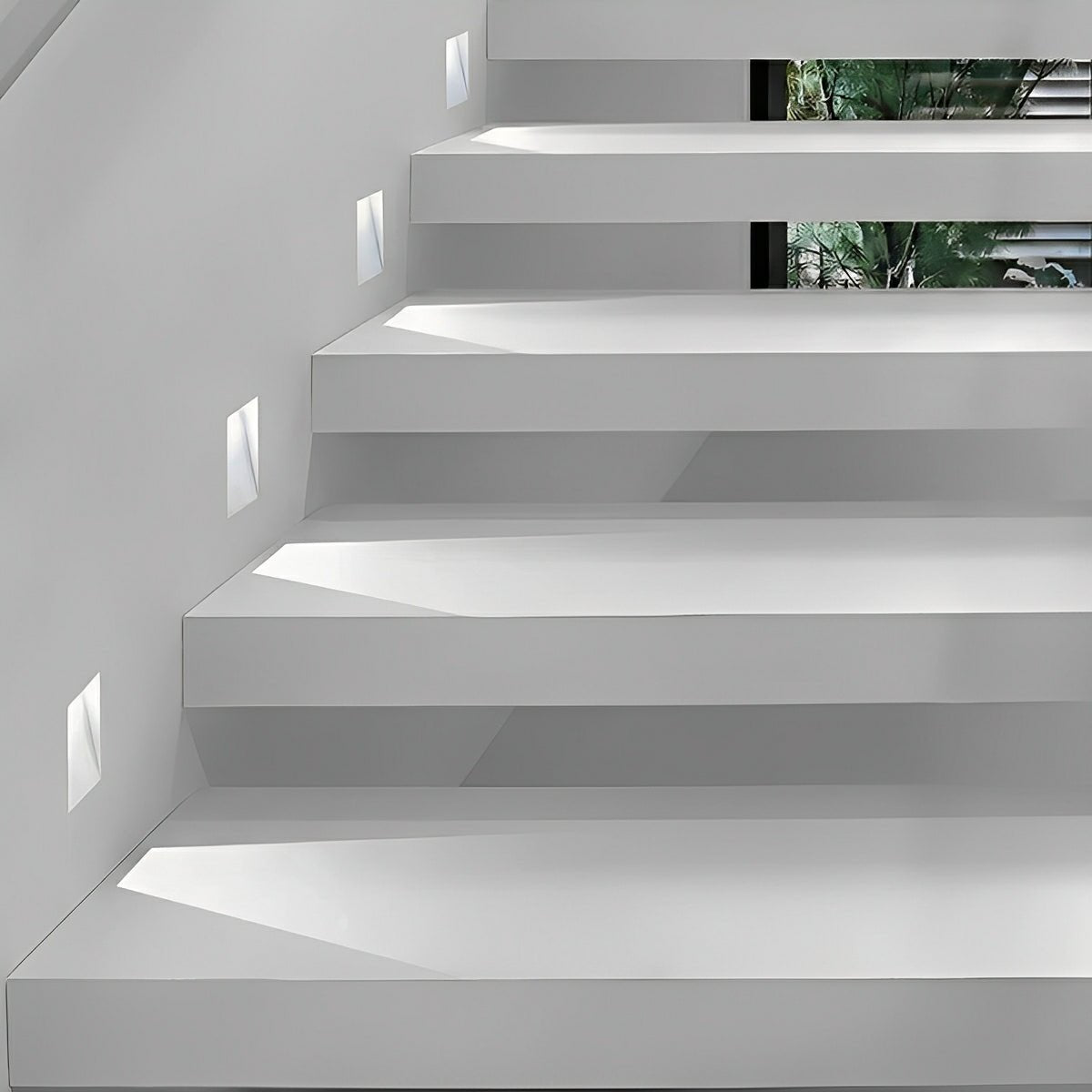 Spot encastrable avec détecteur de mouvement, éclairage d’escalier LED en aluminium, blanc chaud, neutre ou froid pour hall, couloir et corridor | Sansoti