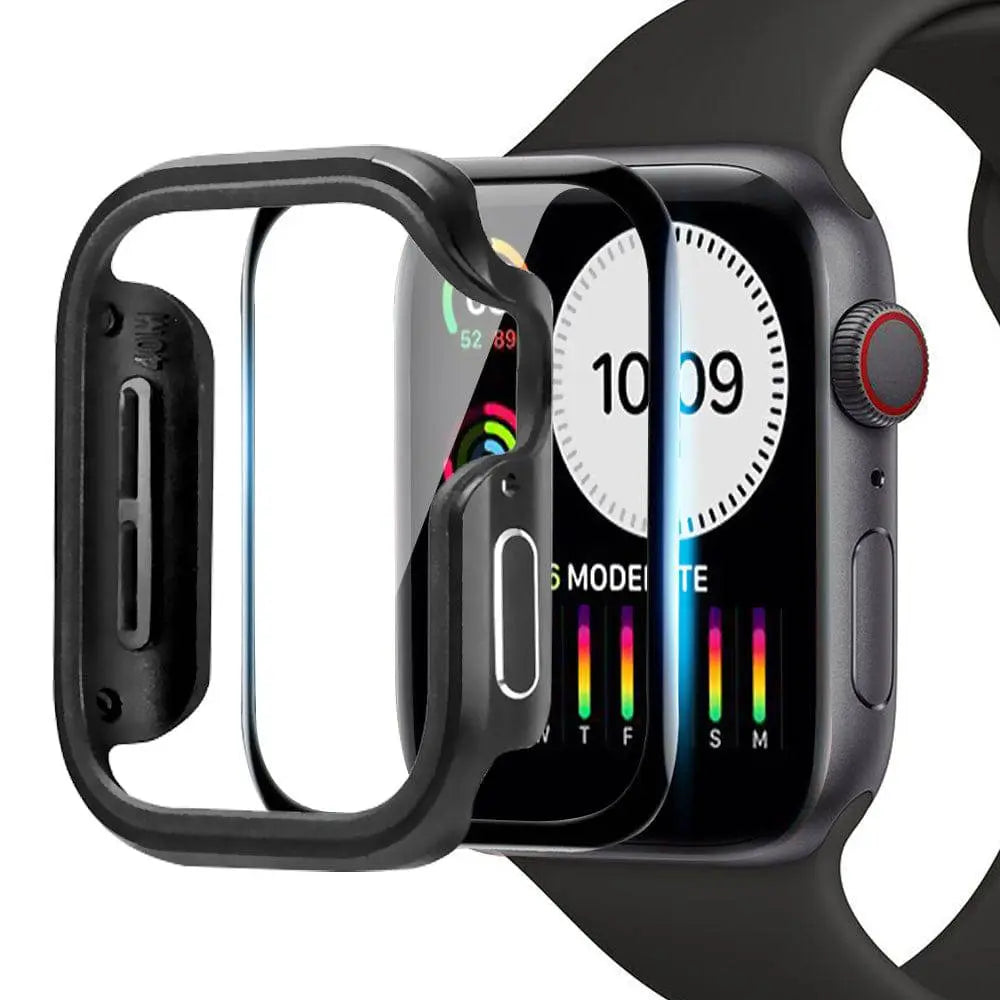 Aluminium Smartwatch Beschermhoes 40mm 44mm met Geïntegreerde Schermprotector Robuuste Behuizing Accessoire | Sansoti
