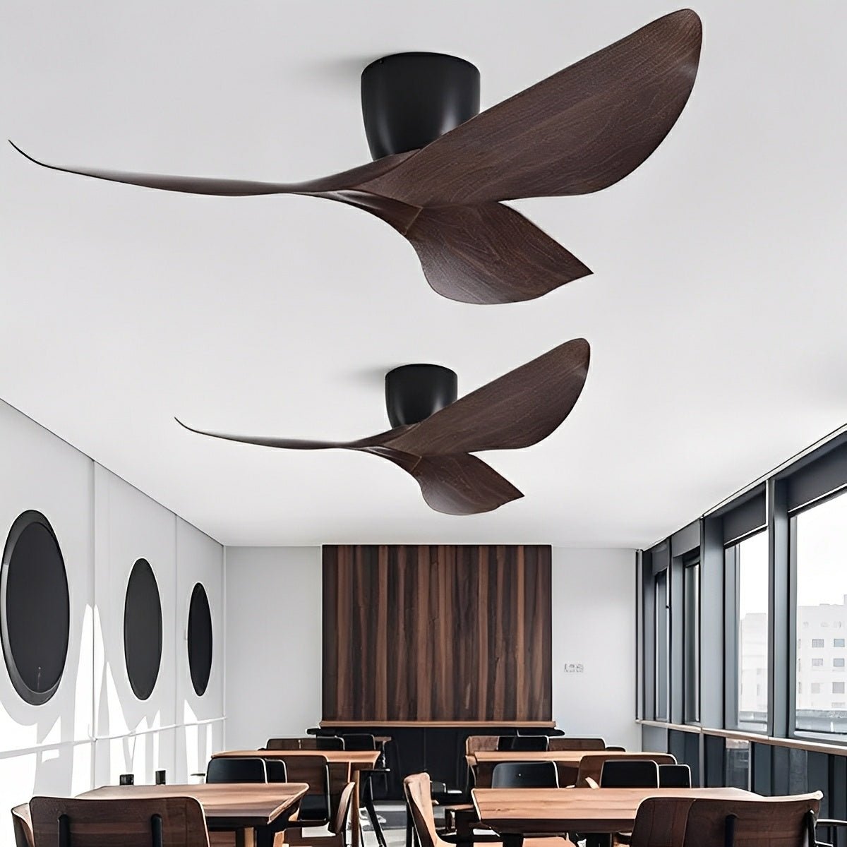 Plafondventilator 6 Snelheden Omkeerbaar DC Motor Stil 38-48 cm Modern Minimalistisch Design Zonder Licht | Sansoti