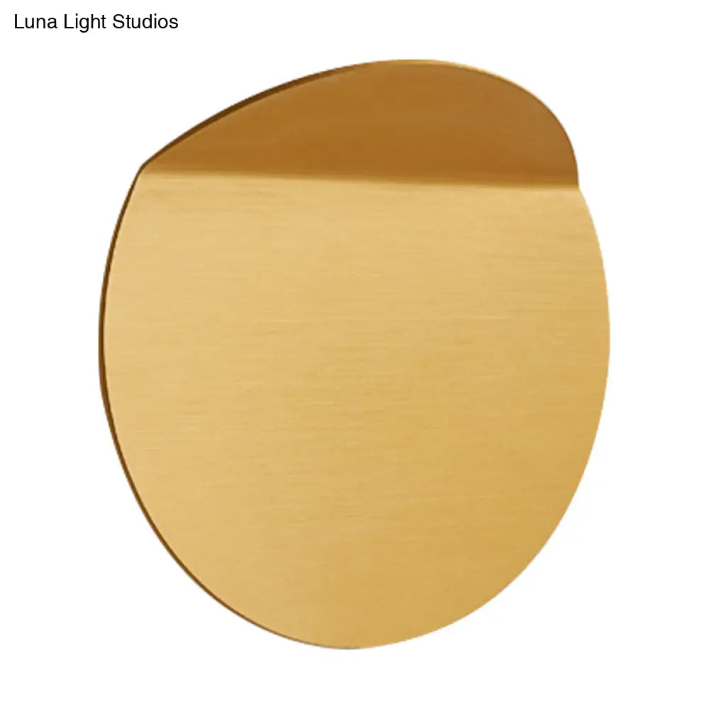 Round Metal Wall Light, Dimmable LED, Warm White, Hallway, Corridor, Modern Scandinavian Design, Atmospheric Light | Sansoti