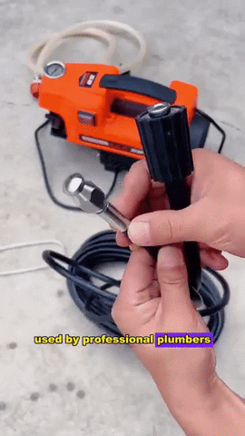 High-Pressure Sewer Cleaning Hose 10-30 Meters Rotating Head Drain Unclogger Pressure Washer Outdoor Sewer | Sansoti