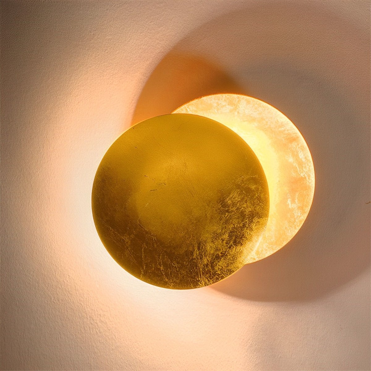 Wall Lamp Eclipse Iron Copper Gold Living Room Bedroom Moon Lamp Decorative Wall Lighting Eclipse Ambient Lighting Hotel Aisle Artistic | Sansoti