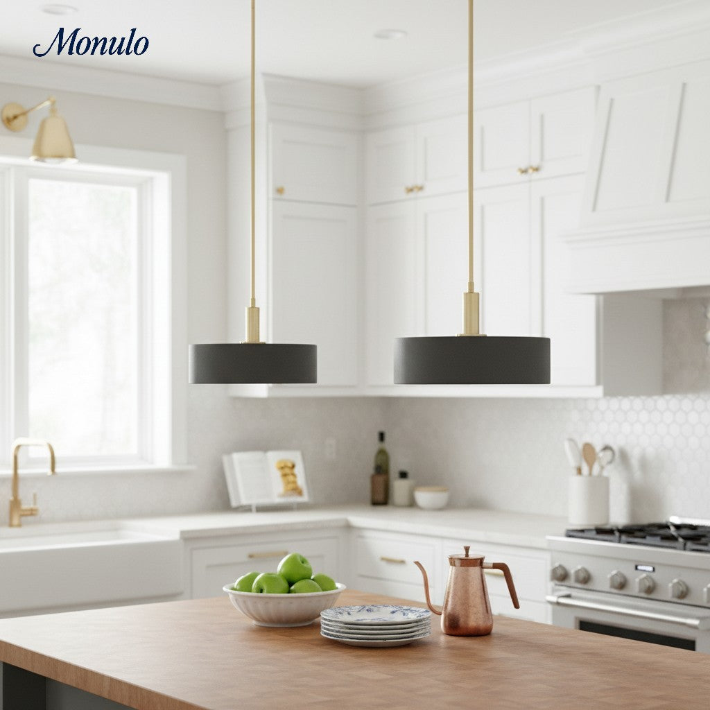 Porcelain Pendant Lamp Minimalist Design White Green Black Orange Yellow Dining Room Kitchen | Sansoti