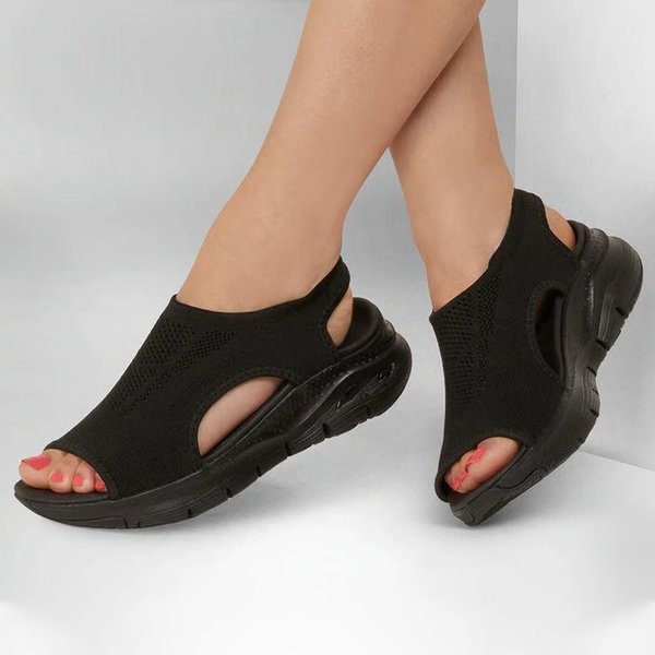 Orthopädische Sportsandalen mit verstellbarem Fersenriemen für Damen Blau Rosa Schwarz Waschbares Mesh Sommer Wandern | Sansoti
