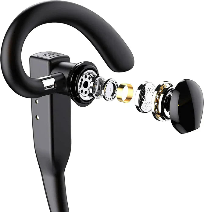 Wireless Bluetooth Headset with Dual Microphone and Noise Cancellation for Hands-Free Calling | Sansoti
