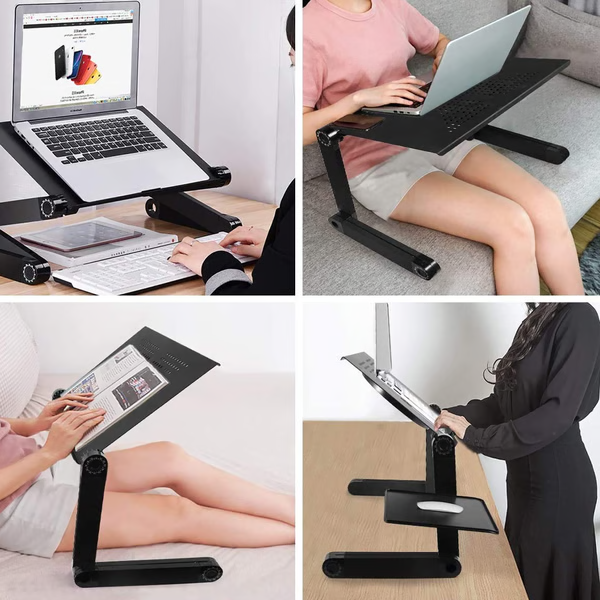 360° Rotatable Ergonomic Laptop Stand with Adjustable Height and Tilt Angle for Working from Home | Sansoti