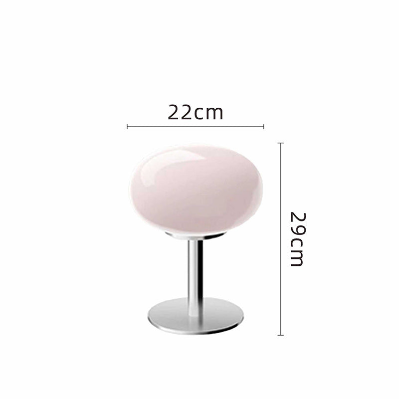 Table Lamp Glass Egg Italian Designer Design LED Dimmable Bedroom Living Room Study Room Ambient Lighting Rotary Knob Iron Glass