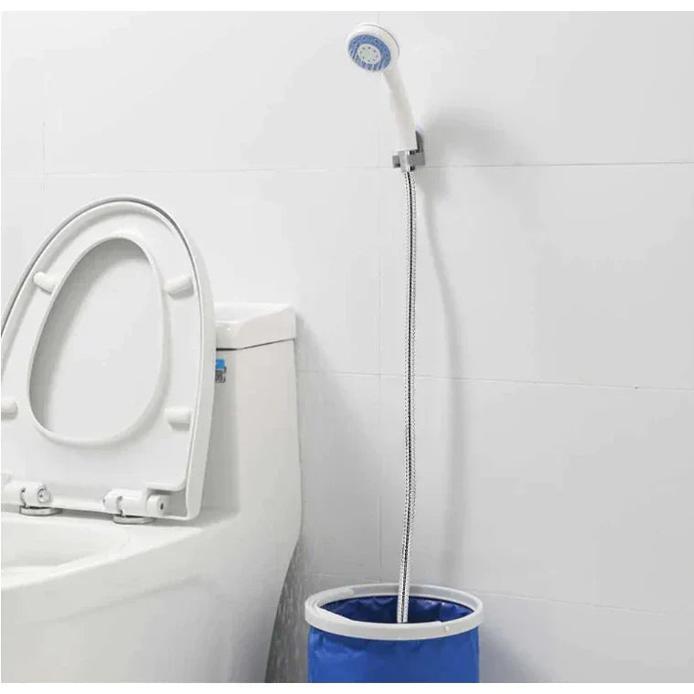 Oplaadbare Douchepomp met Handbrause voor Camping Reis Outdoor Mobiele Handdouche Flexibele Slang Blauw | Sansoti