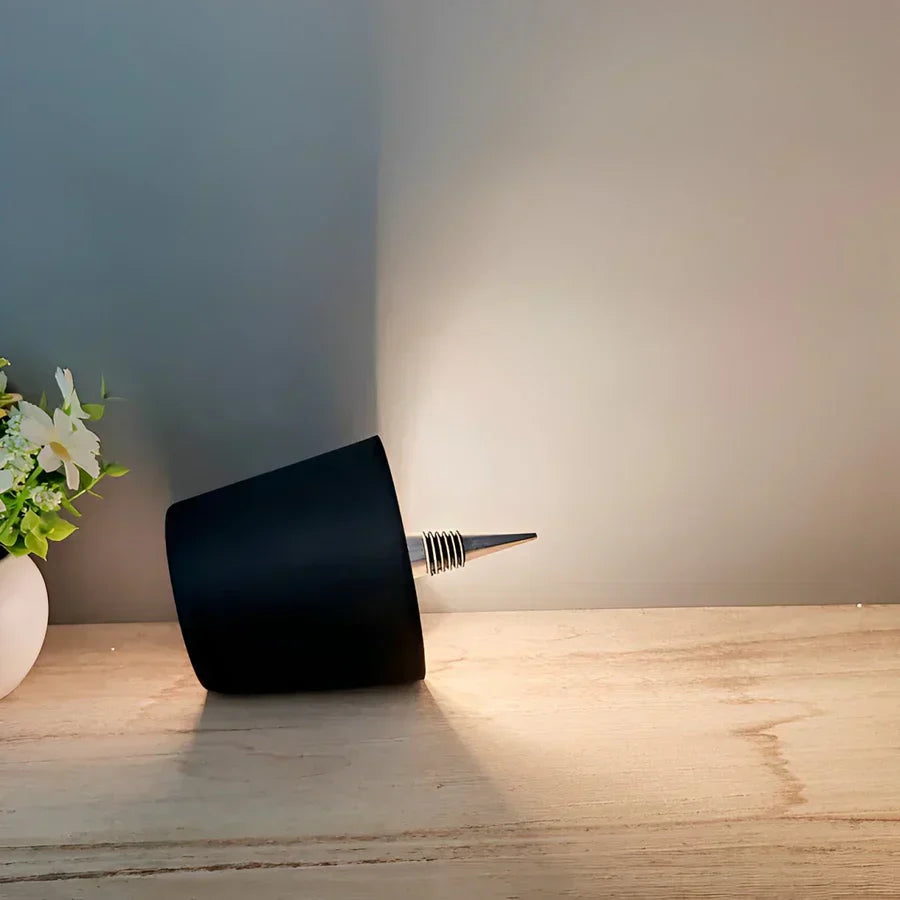 Lámpara para botella LED recargable de aluminio, lámpara de mesa para botella de vino, luz cálida | Sansoti