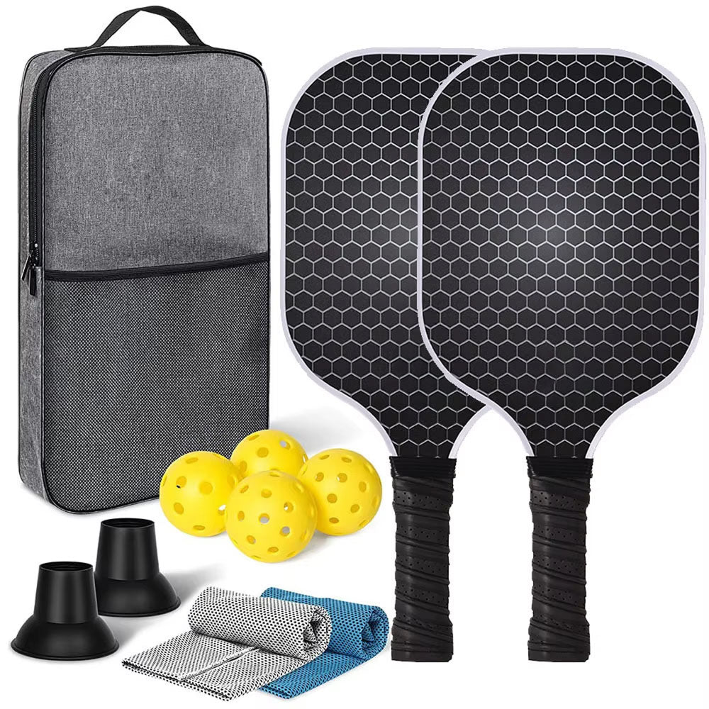 Pickleball-Schläger Carbonfaser-Wabenkern Turnierzugelassen Leichtgewicht-Sportpaddel für den Wettkampf | Sansoti